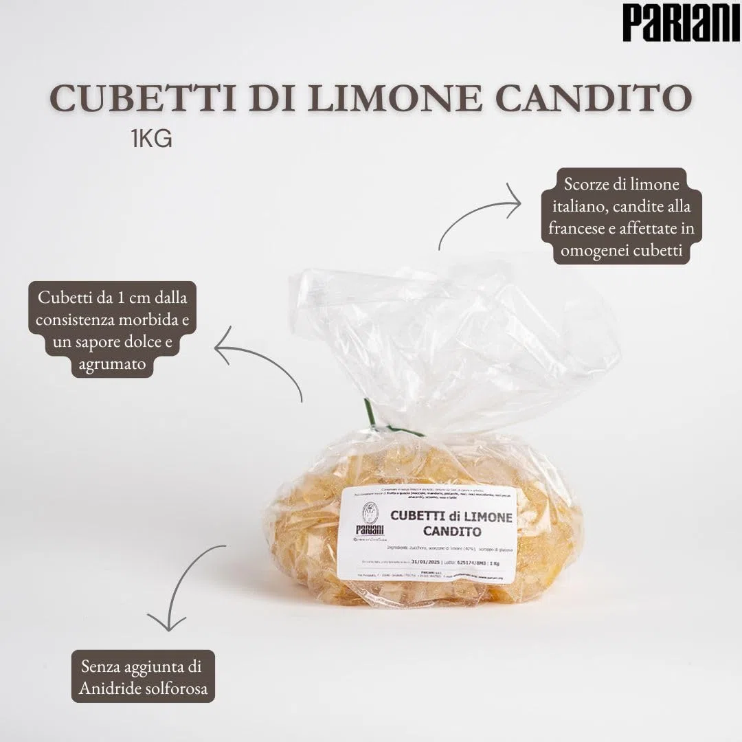 Pariani - Cubetti di Limone Candito, 1Kg