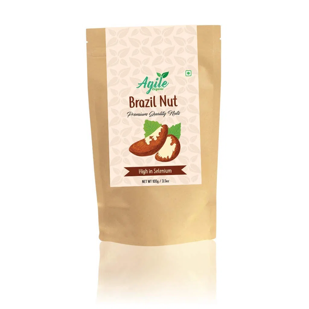 PKD, Agile Organic Premium Jumbo Brazil Nuts 100g