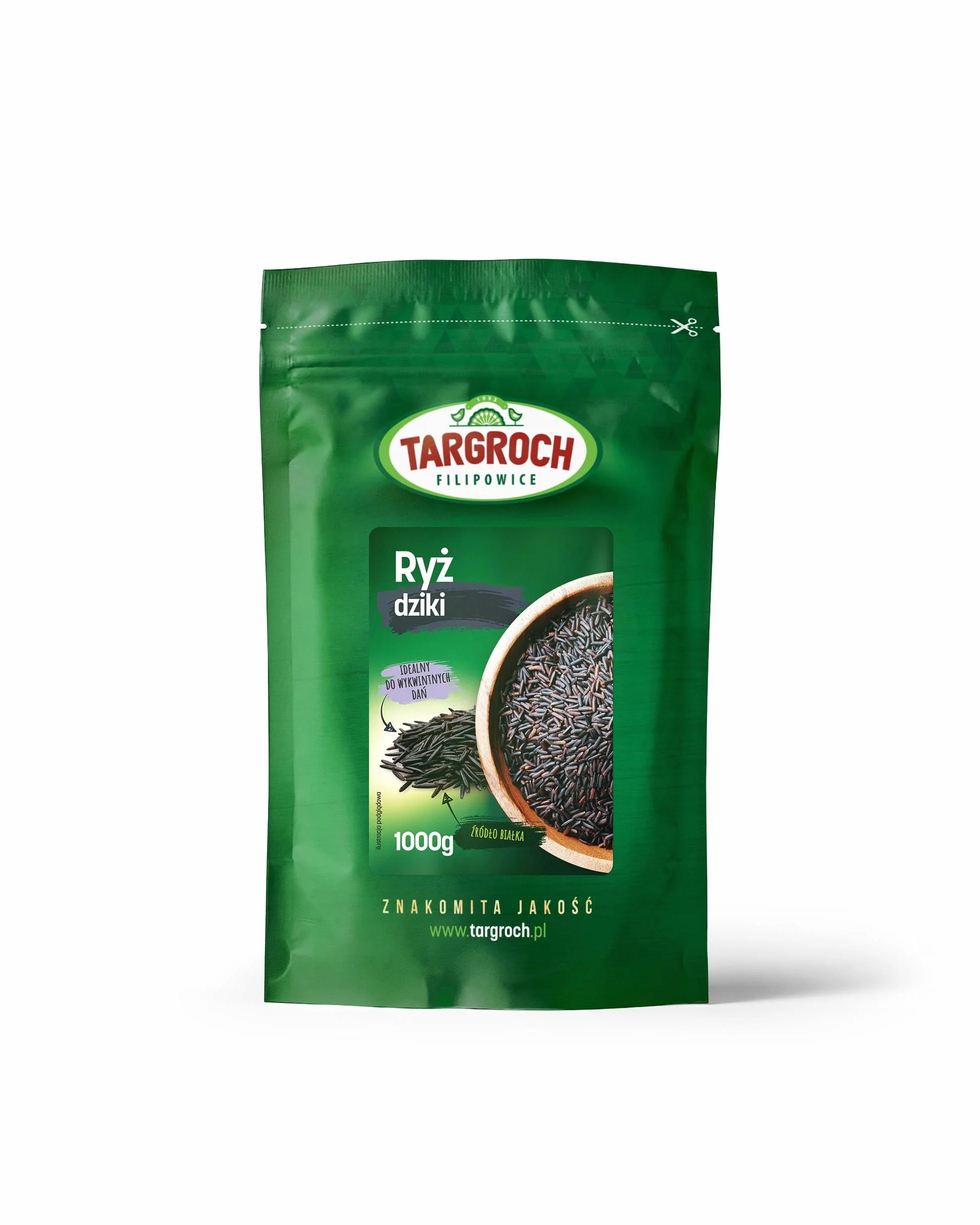 Targroch Riso Selvatico Confezione da 1 x 1000g - Zizania Aquatica - Per Insalate e Piatti Vegani