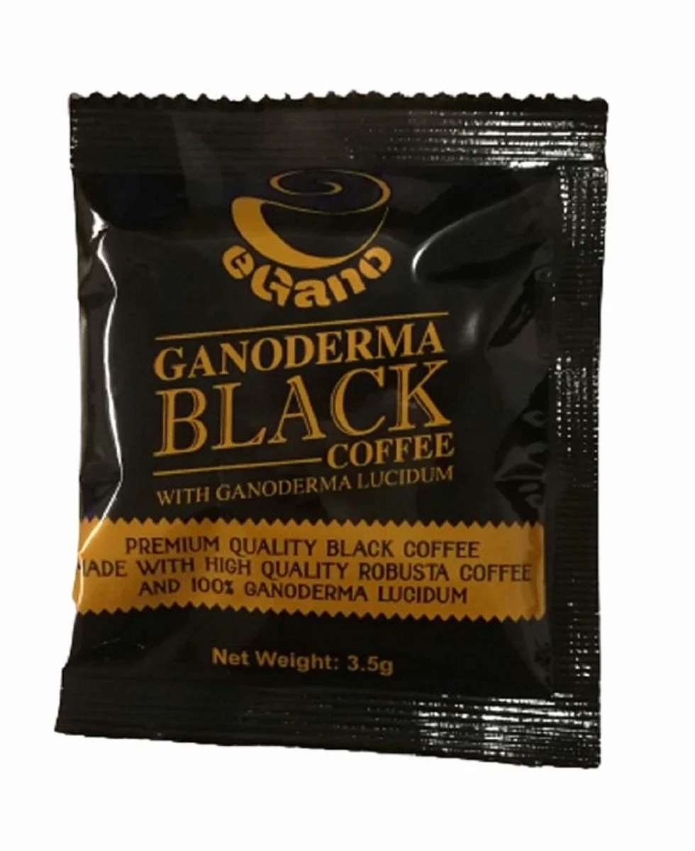 eGano - Ganoderma caffè nero di qualità premium (30 bustine x 3,5 g)