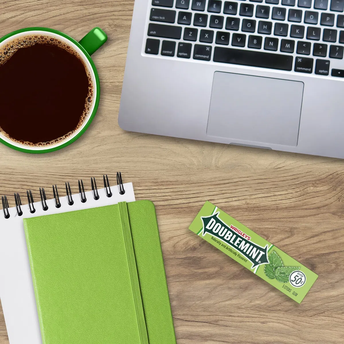 Wrigley's Doublemint Bubblegum - Confezione da 5 bastoncini (confezione da 40)