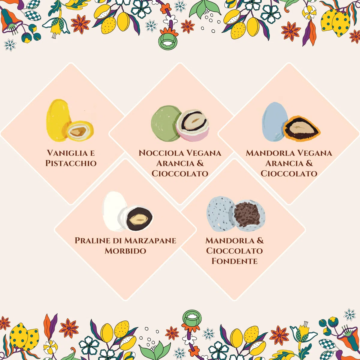 Lavolio LA FORESTA VEGAN - Cioccolato italiano - Selezione artigianale di frutta secca ricoperta e cioccolati vegetali, caramelle eleganti e cioccolatini da regalo - Vegan e Gluten Free - 150g
