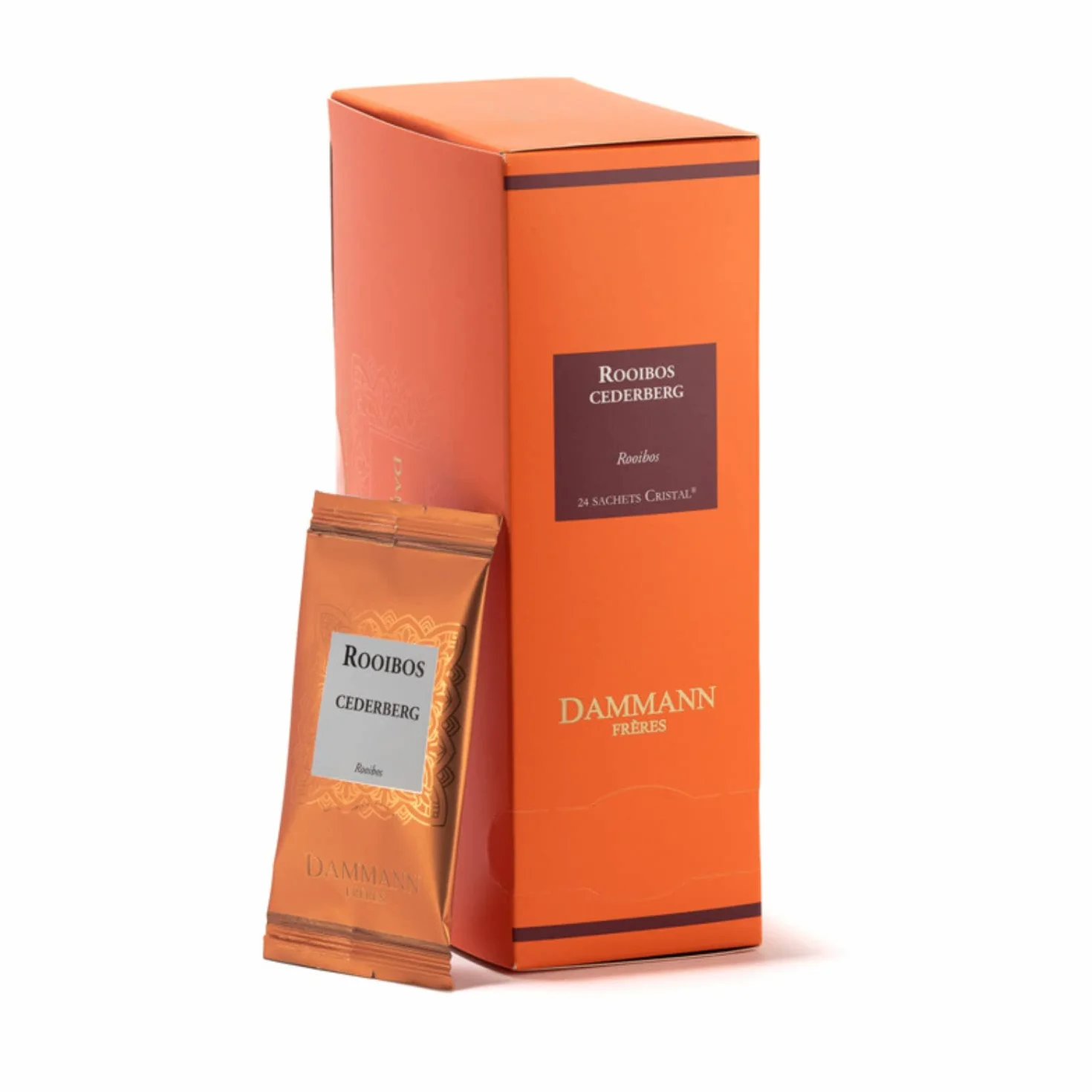 Dammann Frères Rooibos Sudafrica Tè Rosso Naturale Africa - 24 Bustine (48 Gr) - Tè Bustine Confezioni - Infuso Senza Caffeina
