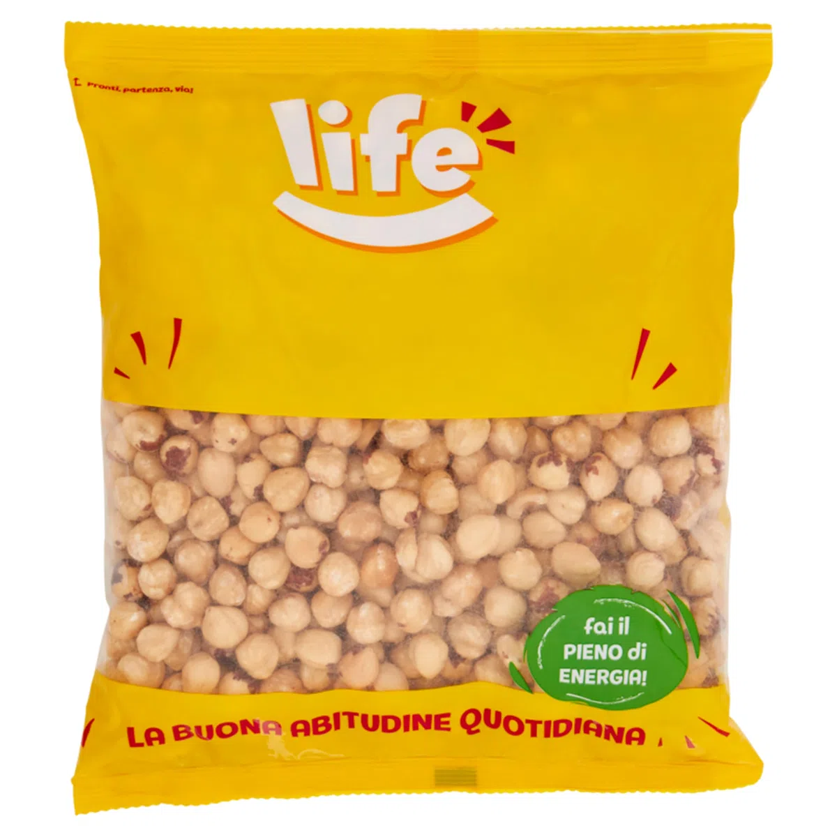 Life | Nocciole Tostate e Sgusciate, Ricche di Fosforo, Magnesio e Potassio, Frutta Secca Ideale come Snack, Formato Convenienza da 1kg
