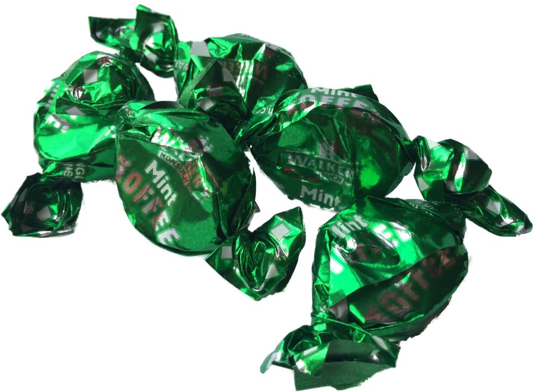 Walkers Mint Toffees Retro Sweet Shop Tradizionale Old Fashioned (1kg)