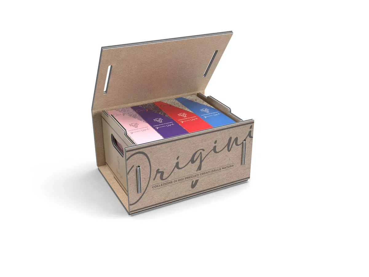Riso Vignola, Origini, Cofanetto Degustazione Riso, Box Selezione Varietà di Riso Basmati, Bomba e Verelé, Contiene 4 Confezioni da 500gr, Ricettario Incluso