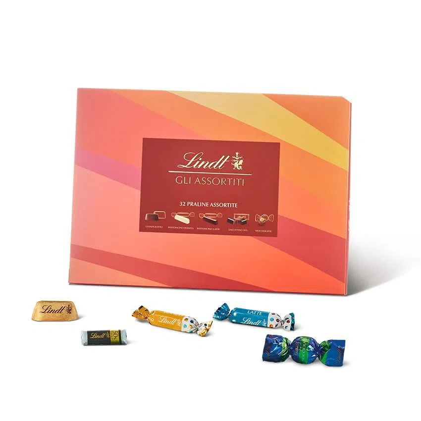 Lindt Scatola Praline Gli Assortiti, 32 Praline assortite di cioccolato, in confezione 320g