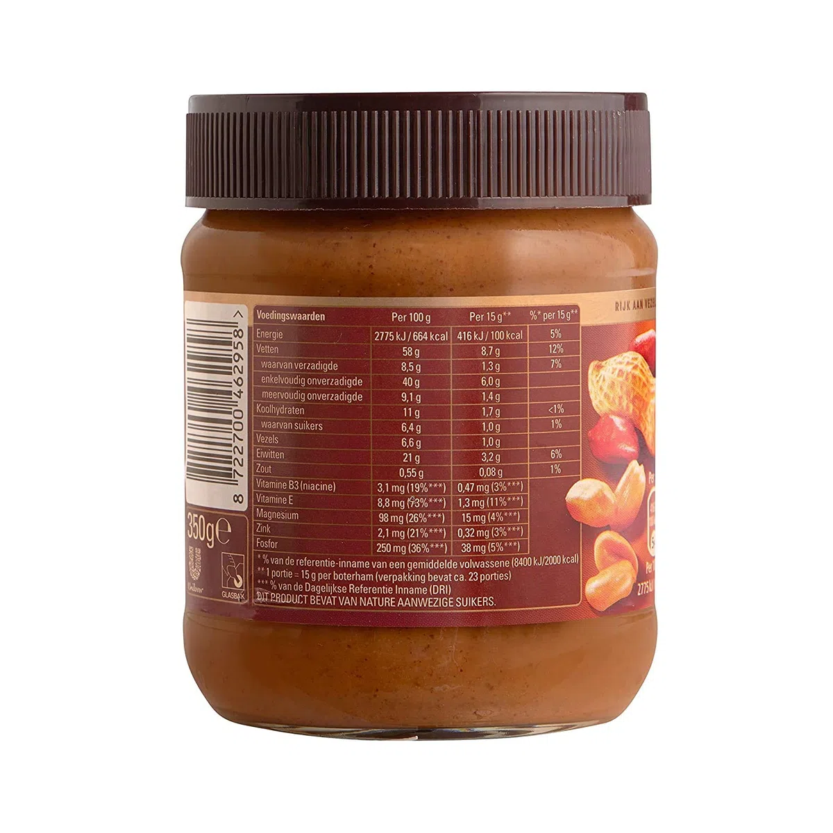 3 X Calve Calve Peanut Butter - Erdnussbutter - 650g