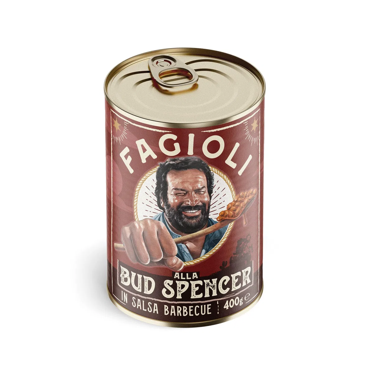 Fagioli alla Bud Spencer - In Salsa Barbecue con Fagioli Bianchi, Lattina da 400g (Pronti in 3 minuti, Senza Glutine, Vegani, Prodotti in Italia)