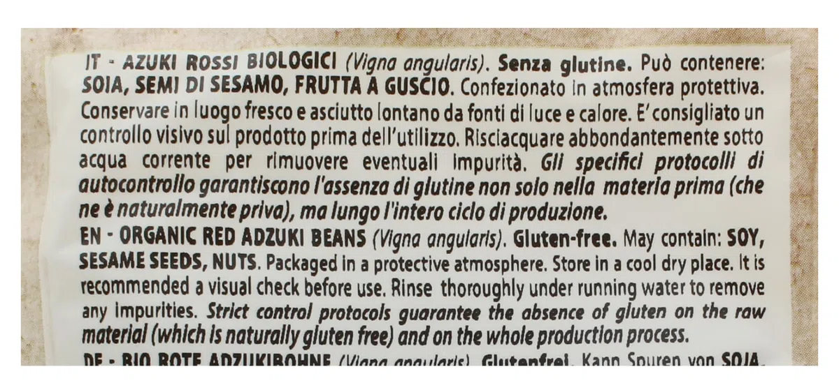 Probios Fagioli Azuki Rossi Biologici - Fonte di Fibre e Ricchi di Proteine ​​- Fagioli Azuki Rossi Naturali e Senza Glutine - 6 Confezioni da 400g