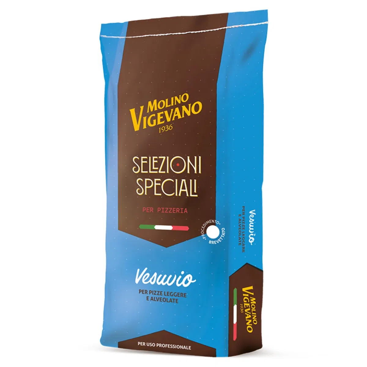 Molino Vigevano | Vesuvio Farina 0 Ideale per Pizza e Preparazioni a Media Lievitazione e Pizza Napoletana Contemporanea (10 kg)