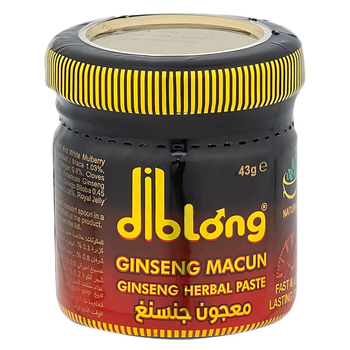 Diblong Honey Paste Afrodisiaco Potenziatore per Uomo Confezione da 1 (43 g) - Pasta Naturale a Base di Erbe al Ginseng per la Resistenza, Ginsing Macun - Prodotto in Turchia