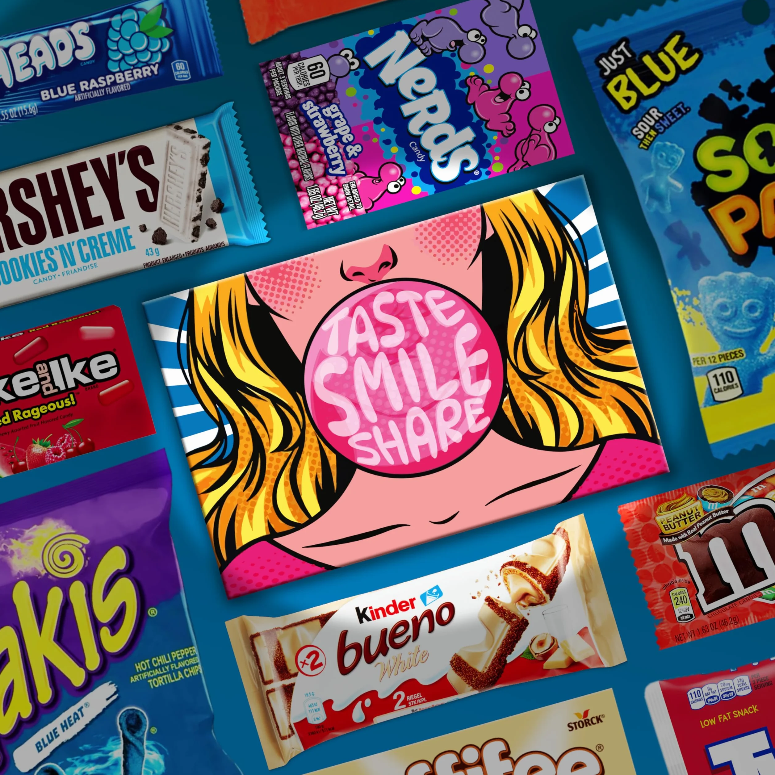 JUMBO USA Original BOX | 21 pezzi | American Candy | Importato dagli Stati Uniti | Snack Box | Scatola piena di prodotti di alta qualità | Compleanno | Regalo per la festa della mamma | Dolciumi pasqu