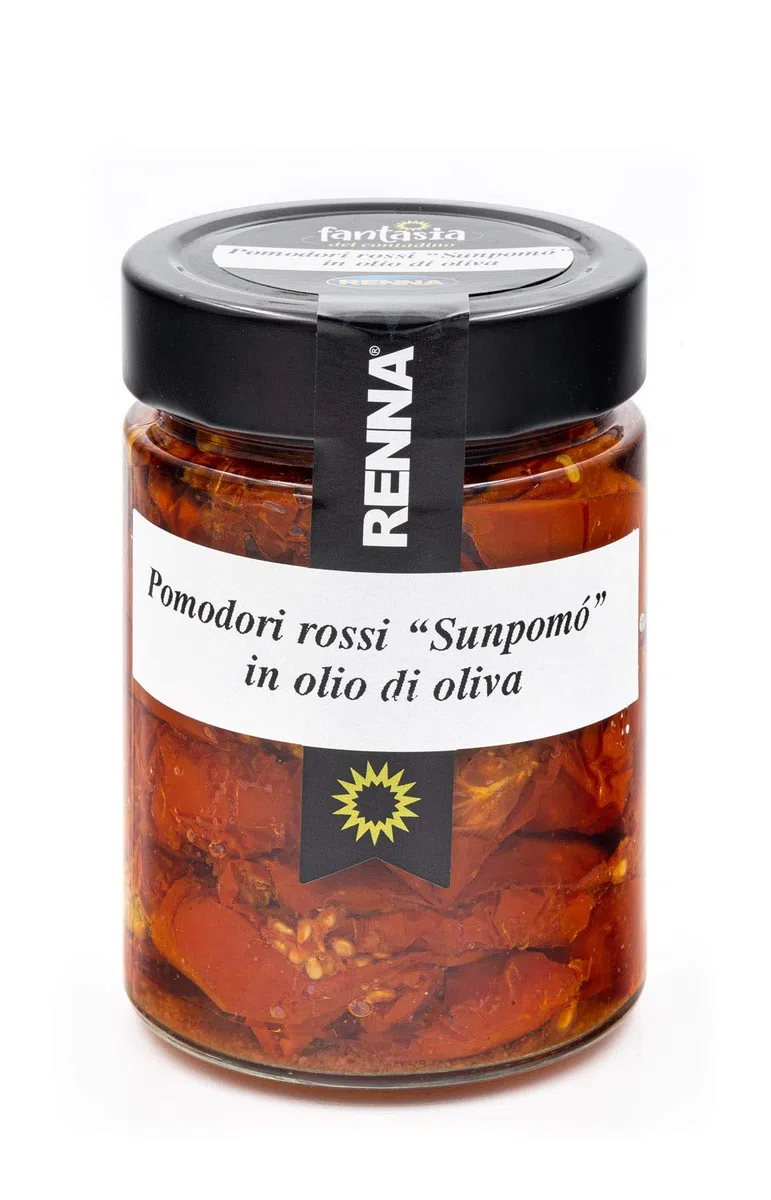 Fantasia del Contadino - Mix antipasti verdure sott'olio di oliva - Peperoncini ripieni, Pomodori "Sunpomò", Carciofi grigliati, Filetti di peperone, Antipasto "Italia", Funghi Champignon grill