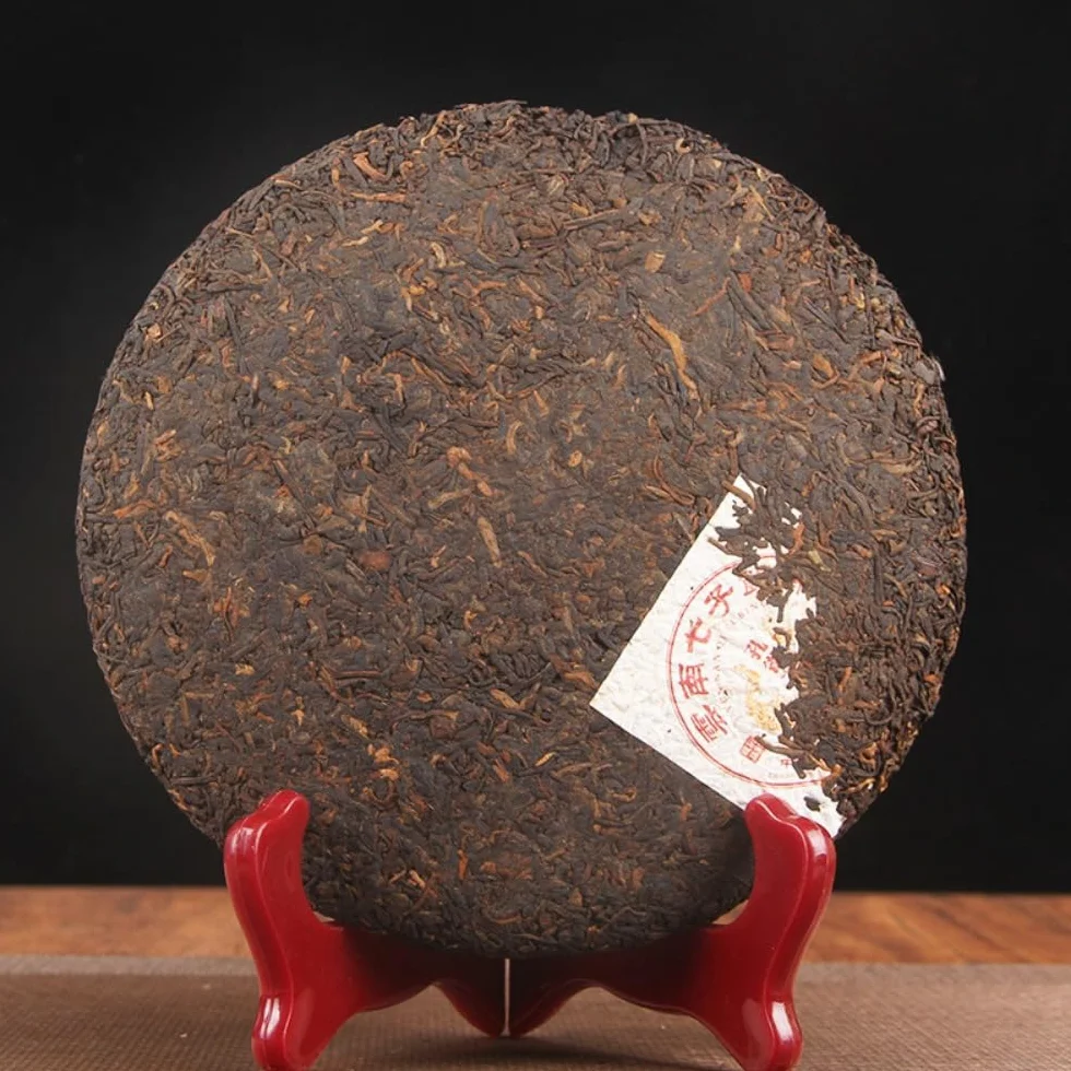 10 anni di tè nero Puerh invecchiato, 357g, Yunnan Bulang Mountain Imperial Pu'er Torta di tè matura