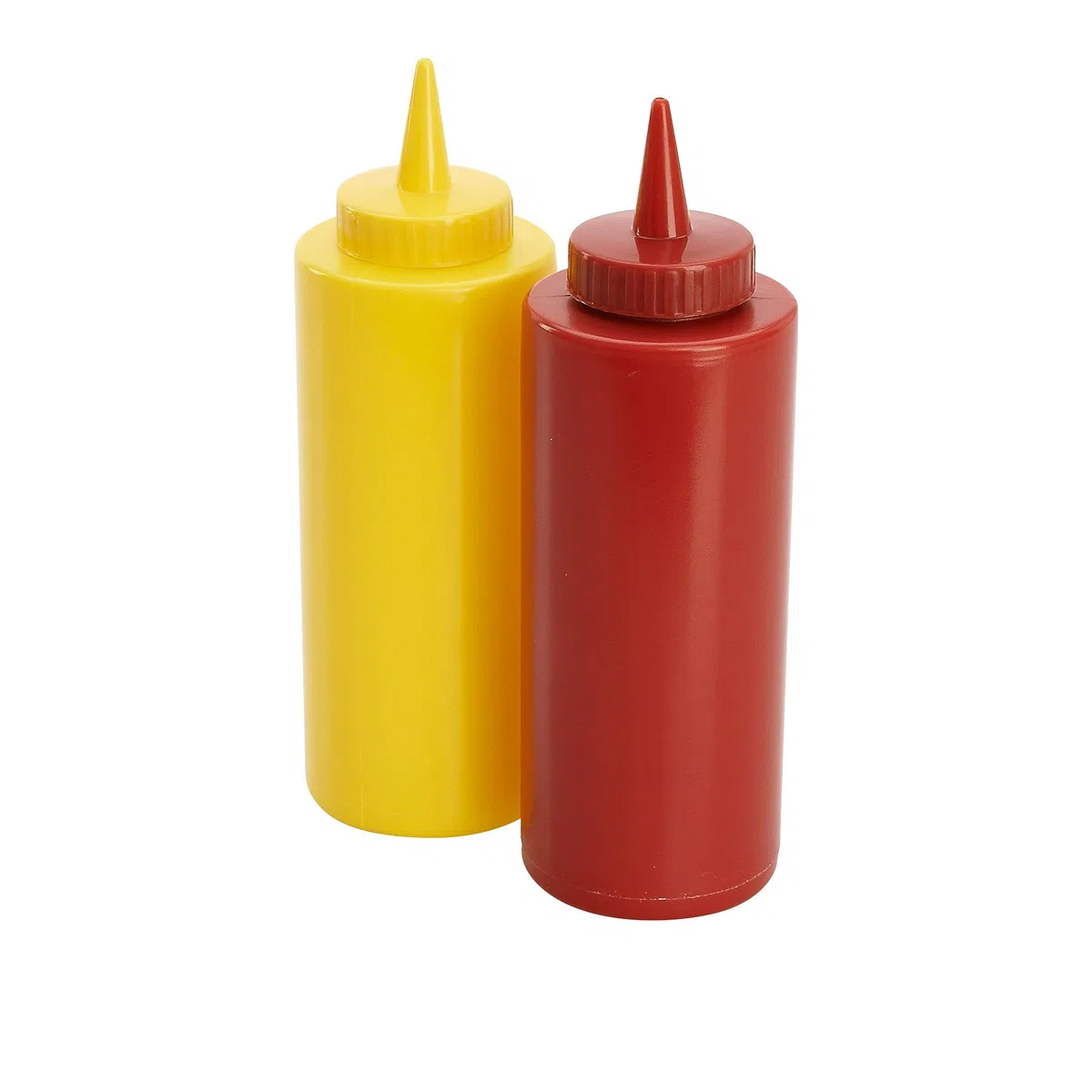 Bottiglie dispenser in plastica da 12 once per ketchup e senape da 7 pollici