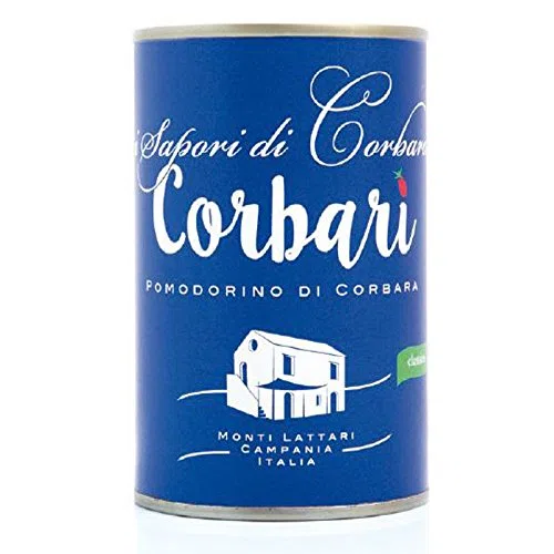 Corbarì in latta 400 gr - POMODORINO DI CORBARA - I SAPORI DI CORBARA - Cartone 24 Pezzi