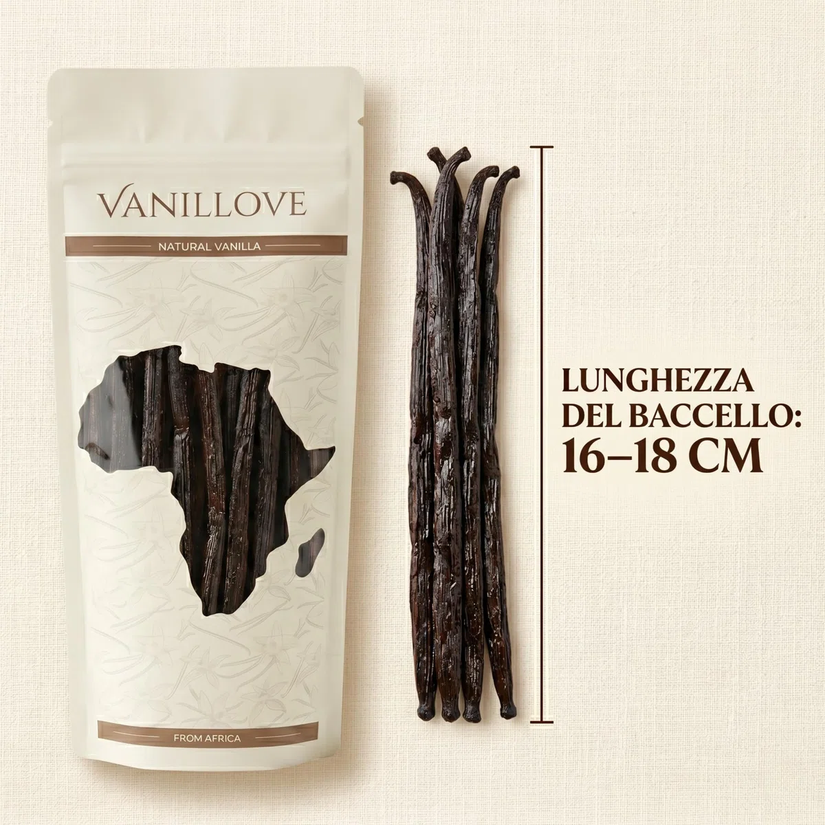 Baccelli di Vaniglia Bourbon XXL 15 Pezzi (16-18cm) - Bacche di Vaniglia Fresche dall'Uganda Classe A - Estratto di Vaniglia, Pasta di Vaniglia & Dolci - Vanilla Beans Gourmet