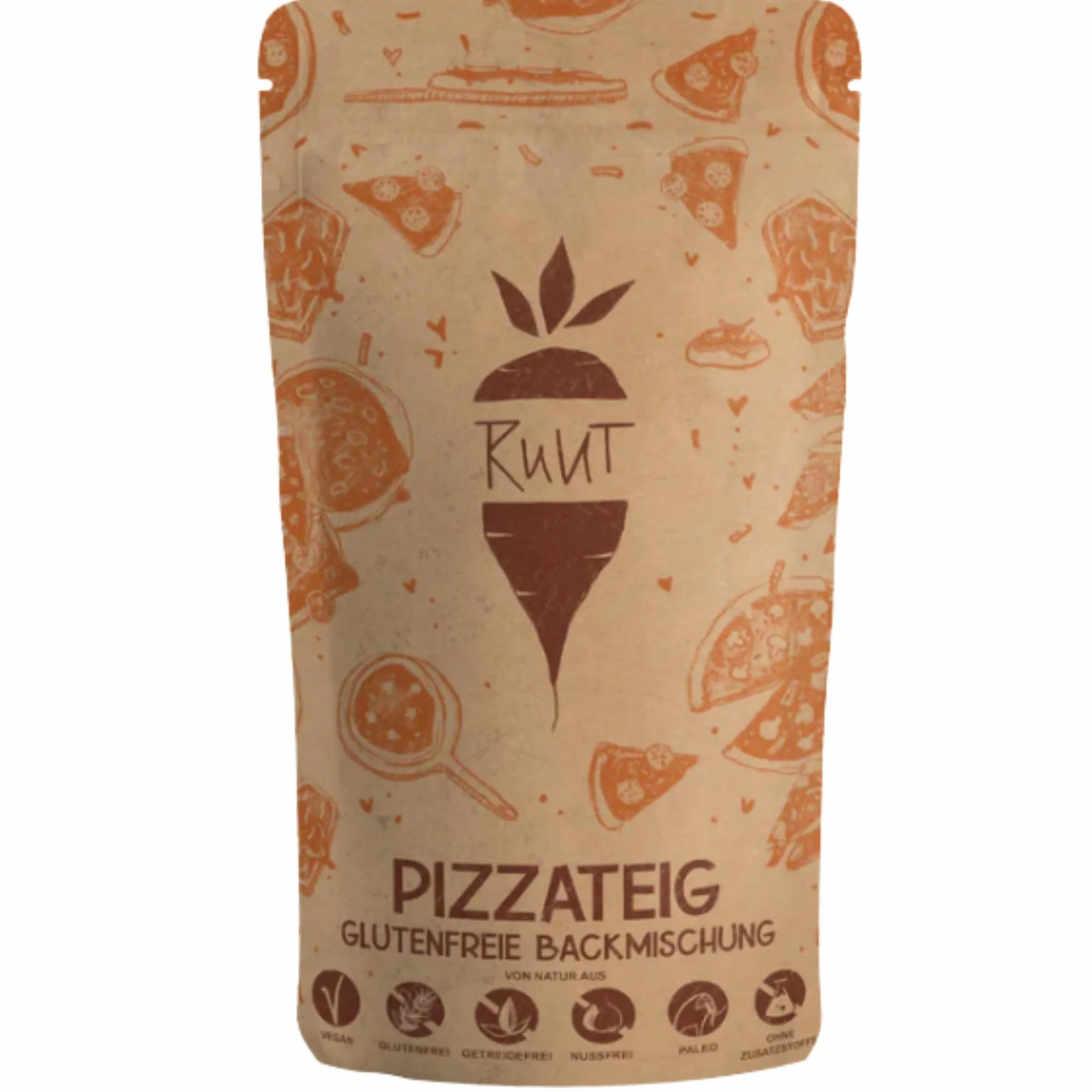 Ruut Mix per Pizza Senza Glutine - Senza Additivi, Paleo, Senza Glutine, Senza Cereali, Senza Lattosio | Base per Pizza Sottile e Croccante Proprio Come in Italia (900g)