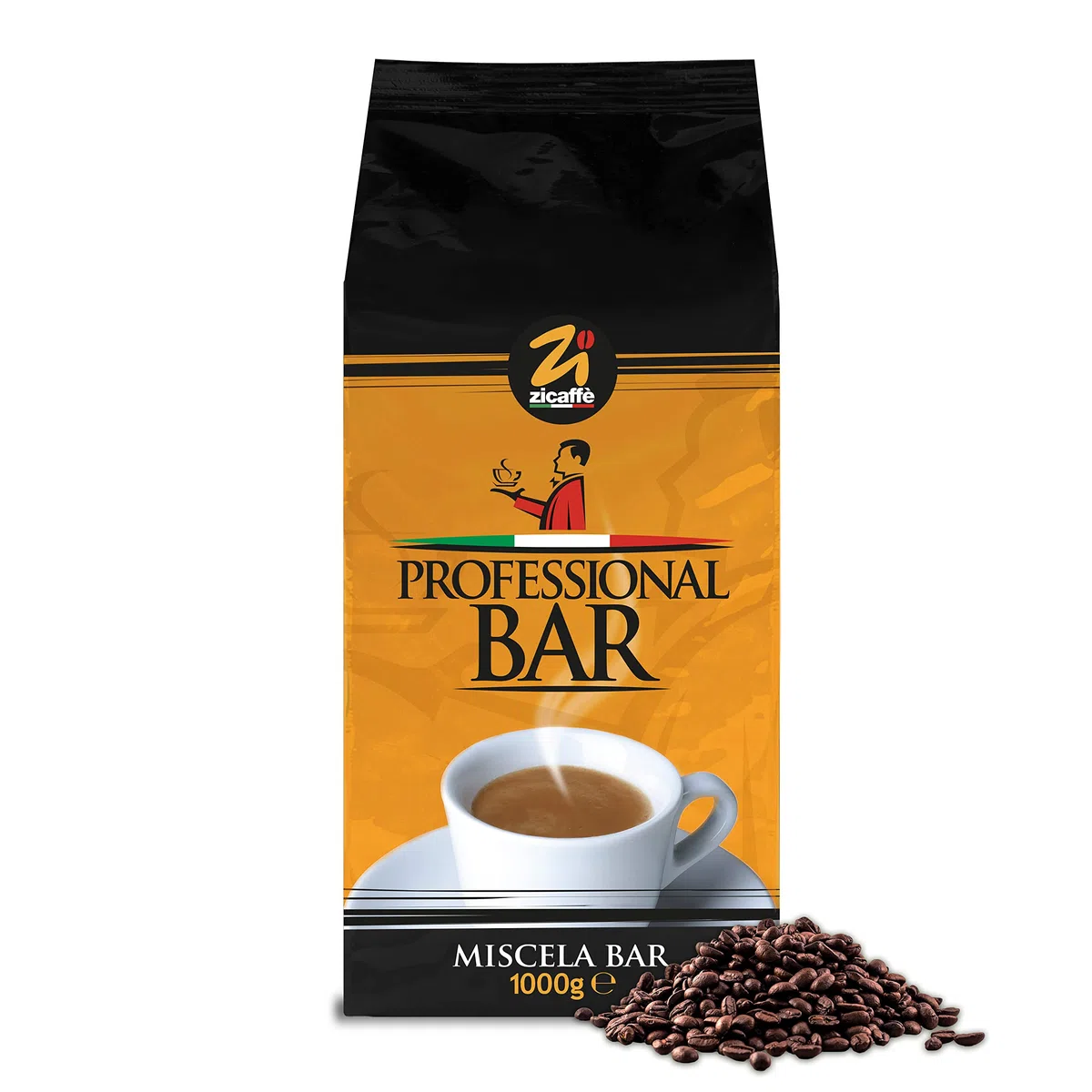 Zicaffè - Caffè In Grani Professional Bar - Da 1 Kg | Caffe In Grani | Caffe In Grani Miscela Che Esprime Le Caratteristiche Del Vero Espresso All'italiana | Made In Italy