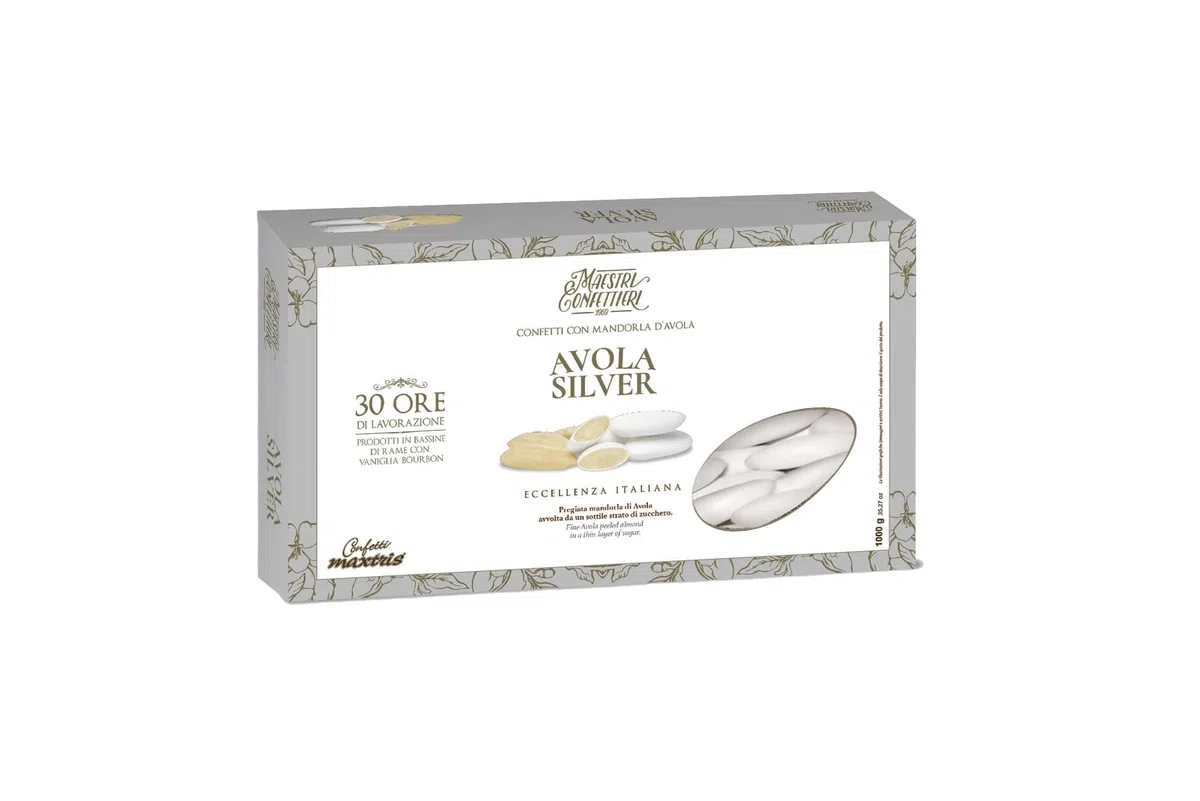 CONFETTI MAXTRIS AVOLA 36 BIANCO 1 KG QUALITA' SILVER