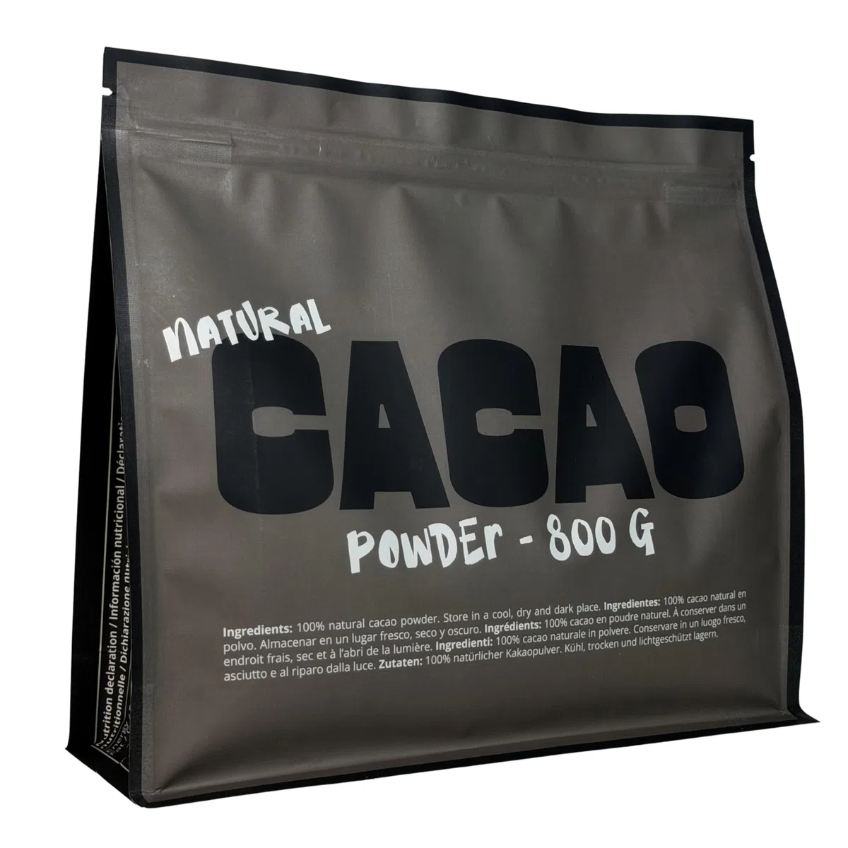 MOODS! Cacao Puro in Polvere | 800 g | 100% Naturale e Crudo | Non Alcalinizzato | Senza Zuccheri Aggiunti | Gusto Intenso