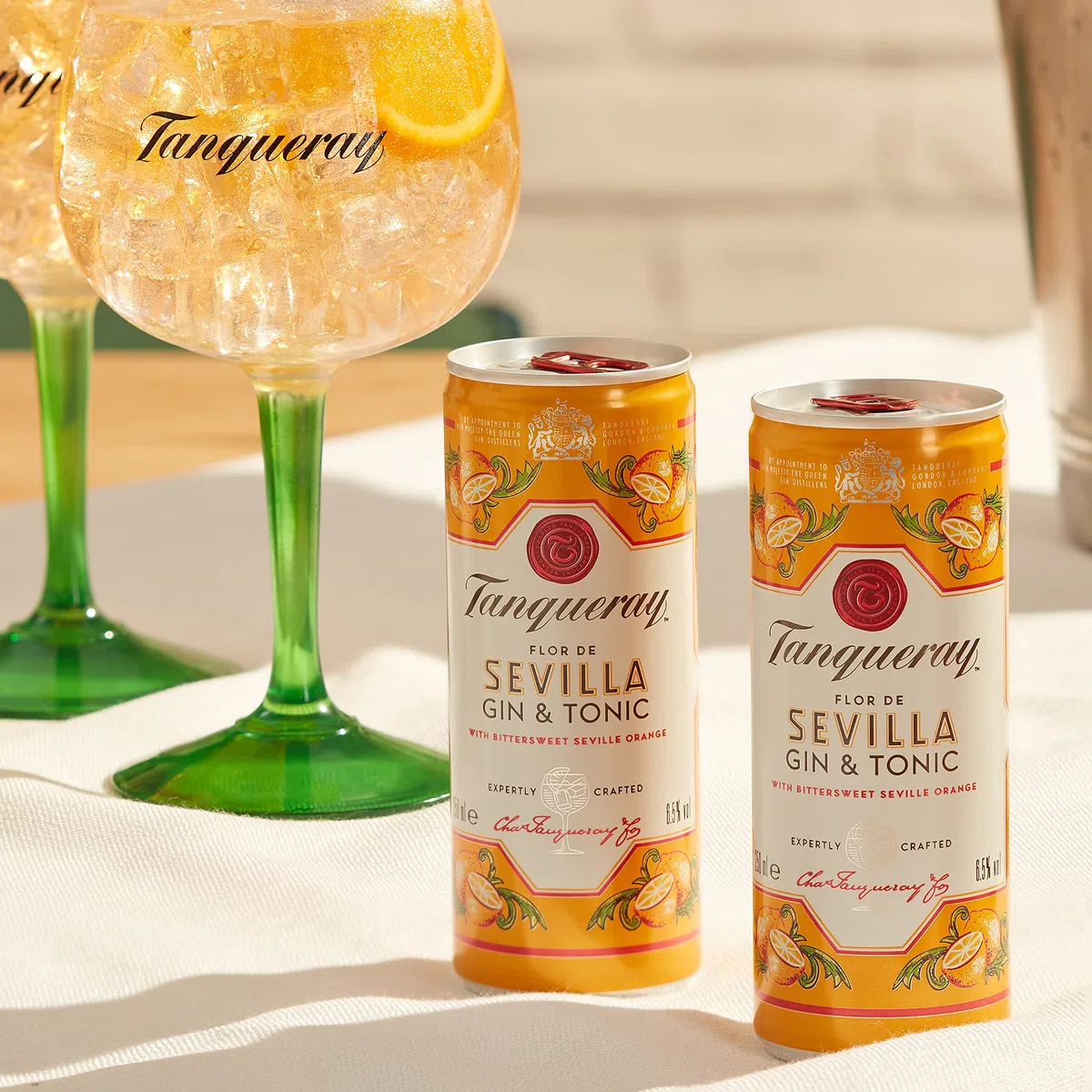 Tanqueray Sevilla - Premix Gin & Tonic, Pack di 12 Lattine da 250 ml