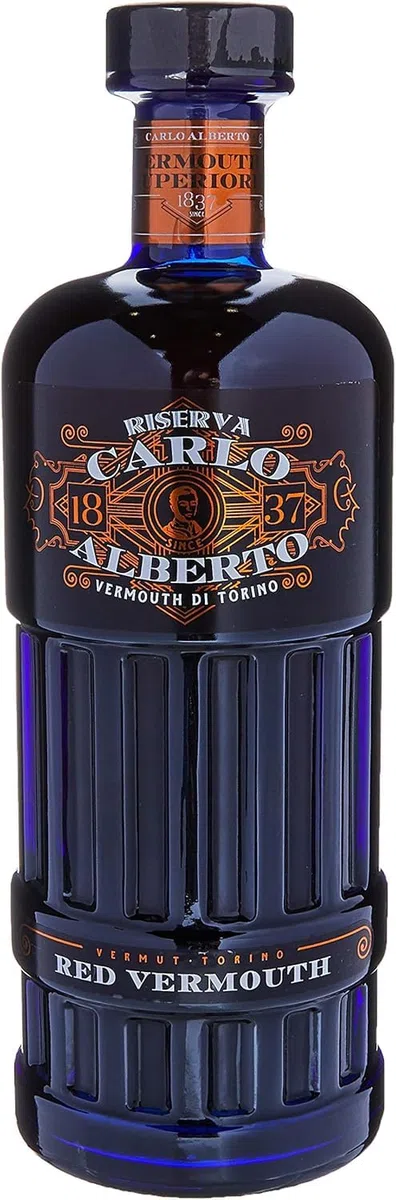 Carlo Alberto Riserva, Vermouth Rosso Superiore, 750ml, Note Speziate e Fruttate, 27 Erbe e Spezie Selezionate, Vermouth di Torino Realizzato Seguendo la Tradizione, Idea Regalo, Aperitivo, 18% Vol.