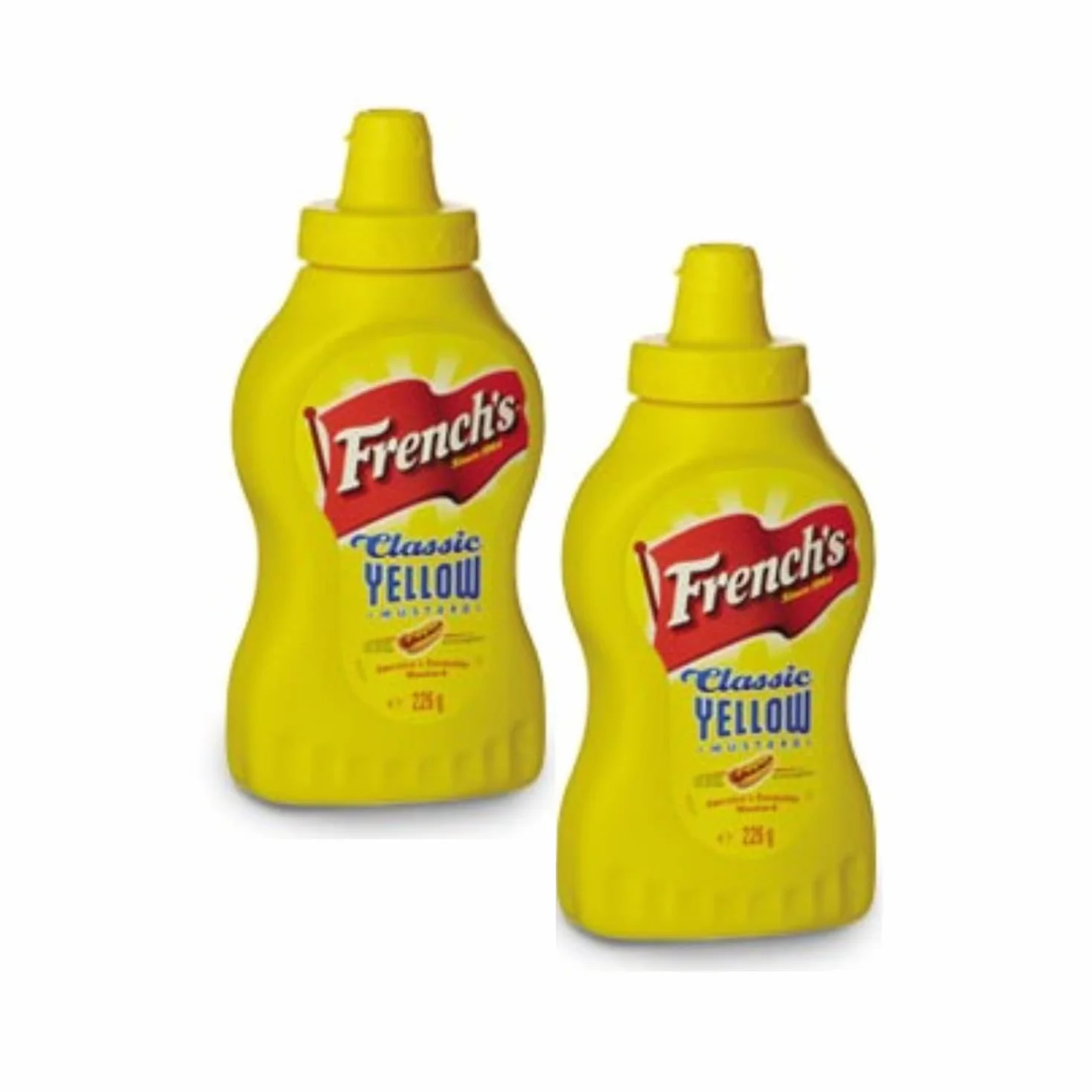 CMC French's | Mostarda Americana | Senape USA America per Hot Dog e Panini | Mostarda Yellow - 2 confezioni x 226 Gr Ognuna