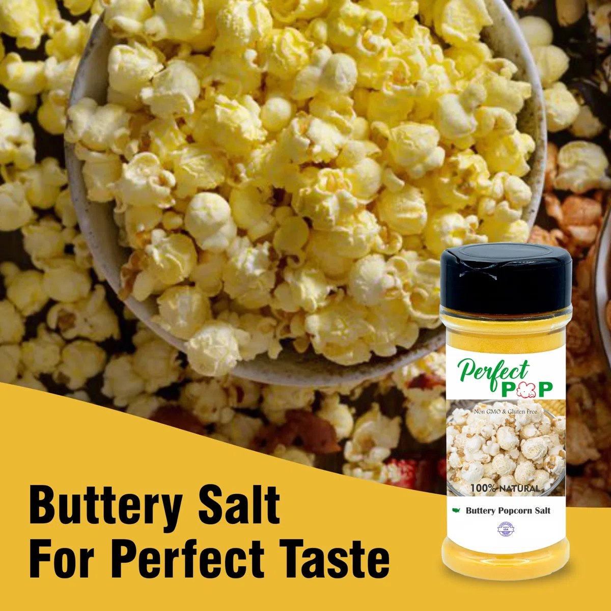 Popcorn-Salz con gusto di burro, gusto cinema, sapore di popcorn, 240 ml