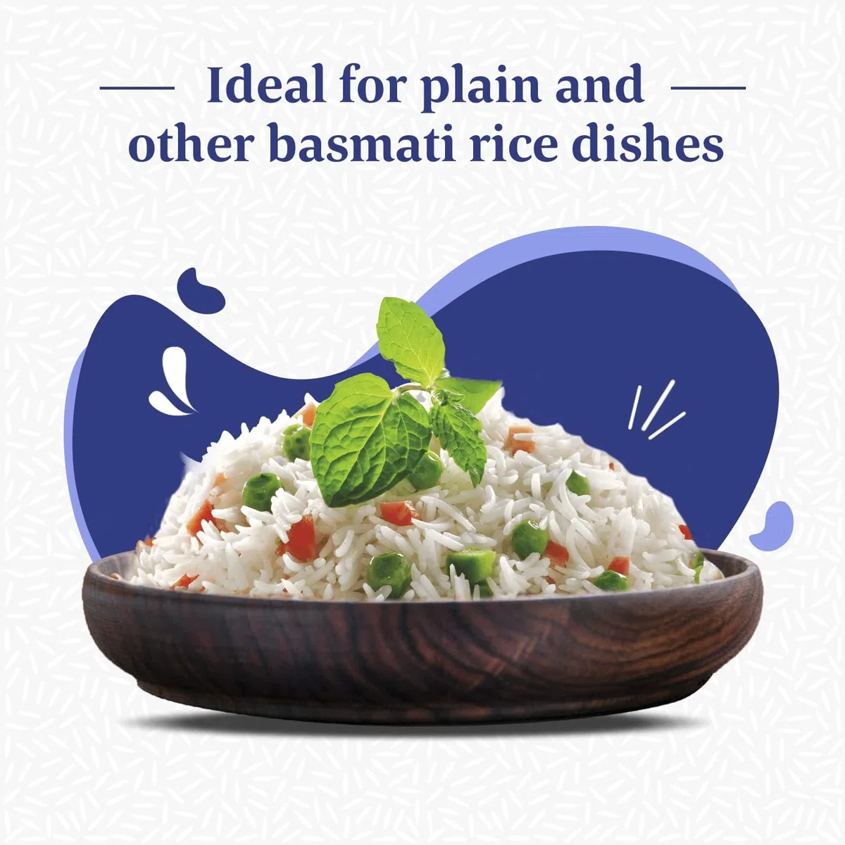 Daawat Original Basmati Rice with Rice Aroma, Delicious Taste, White Lustre, Perfectly Aged, Aromatic & Textural Grain, Rich Flavour with Sweet Taste, Ideal for All Types of Dishes - 5 kg