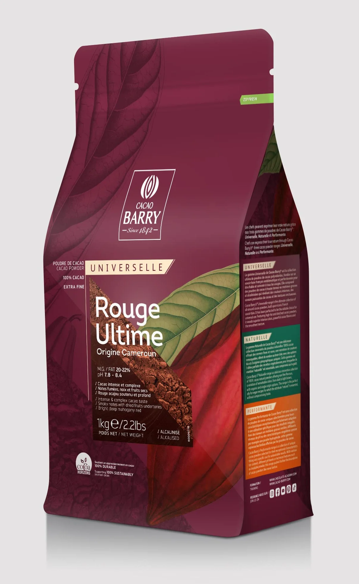Cacao Barry - Cacao in polvere ROUGE ULTIME 1kg