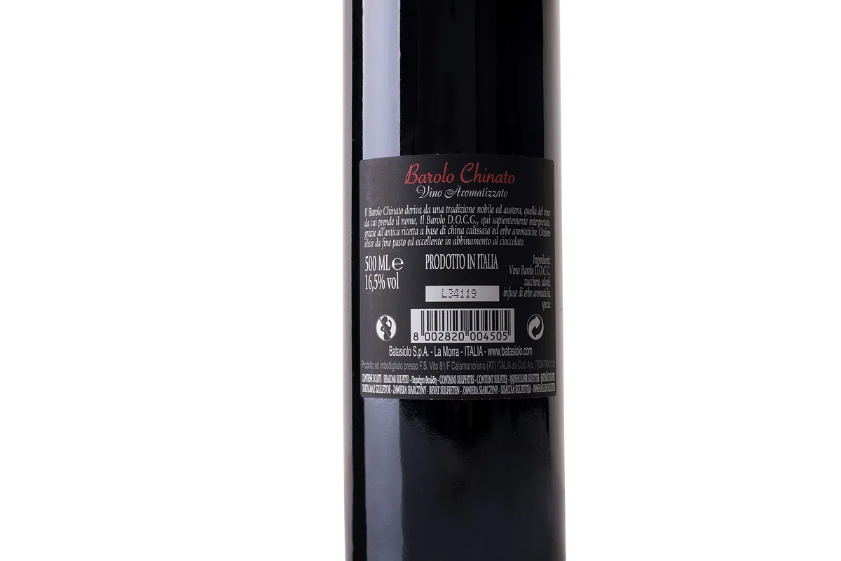Batasiolo, Barolo Chinato, Vino Rosso Fermo, Dolce Amaricante, Vino Aromatizzato da Dessert e da Meditazione