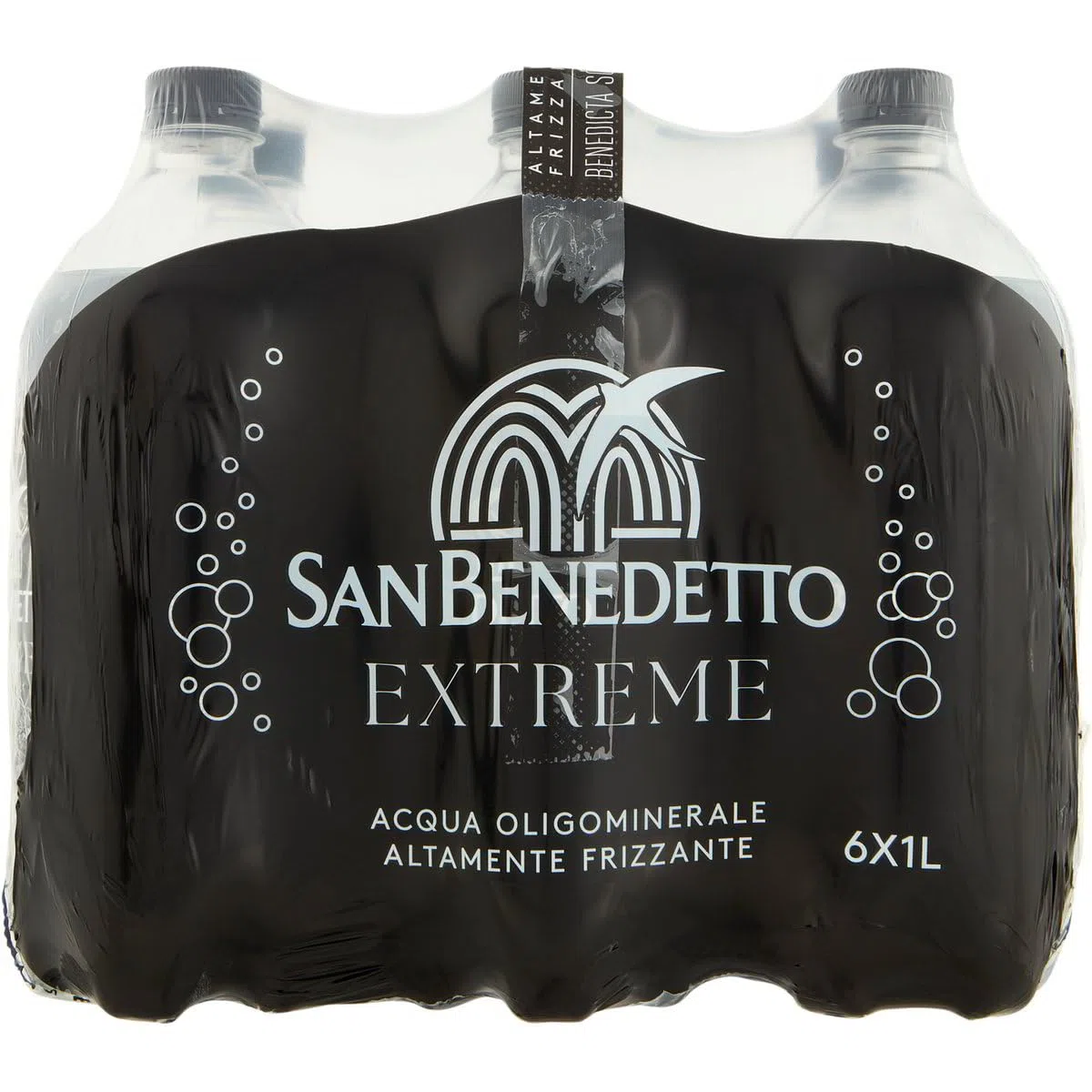 San Benedetto Acqua Extreme Altamente Frizzante, 12 Bottiglie da 1 Lt, PET