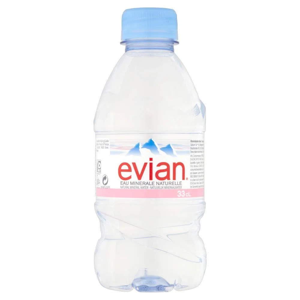 Evian - Acqua minerale piatta, 24 x 330 ml