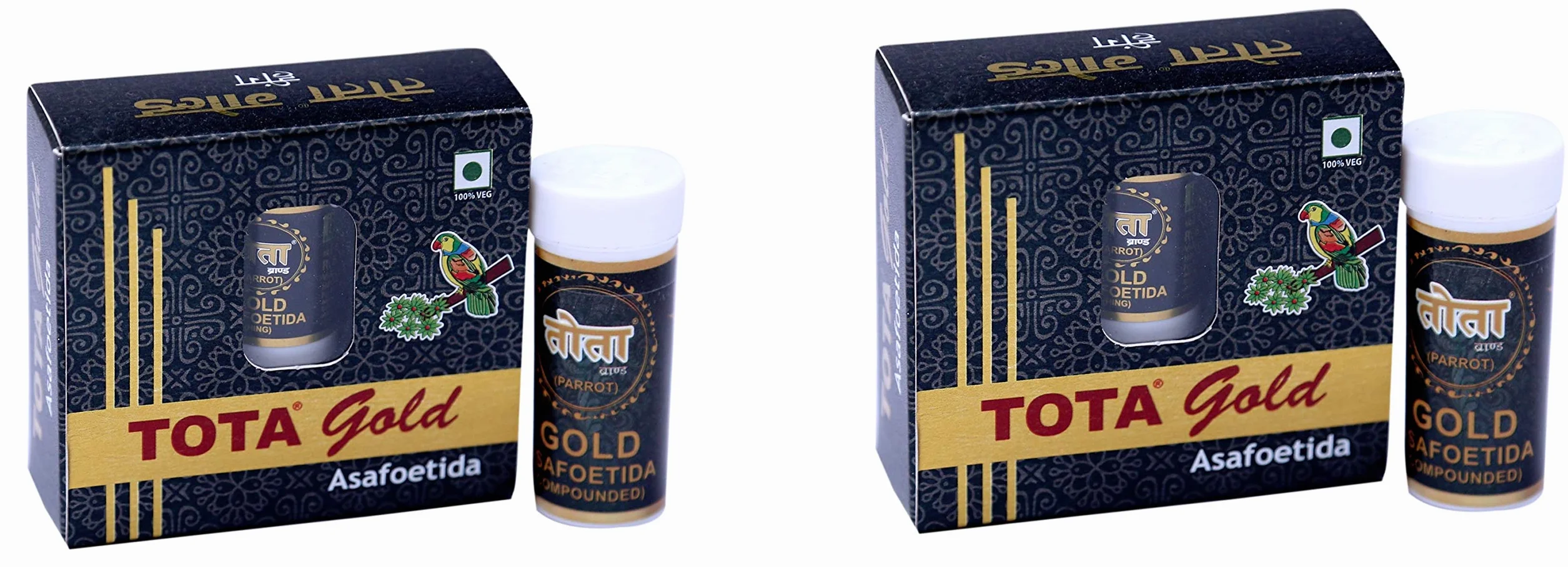 Tota Heeng Pure Hing, cristalli dorati 100% puri, 14 g, confezione da 2