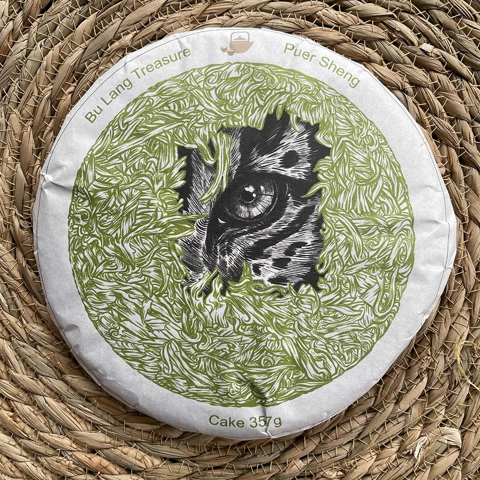 Tè Puer Sheng (crudo) Bulang Treasure 2020 Torta 357g - 10 g - Tea Soul