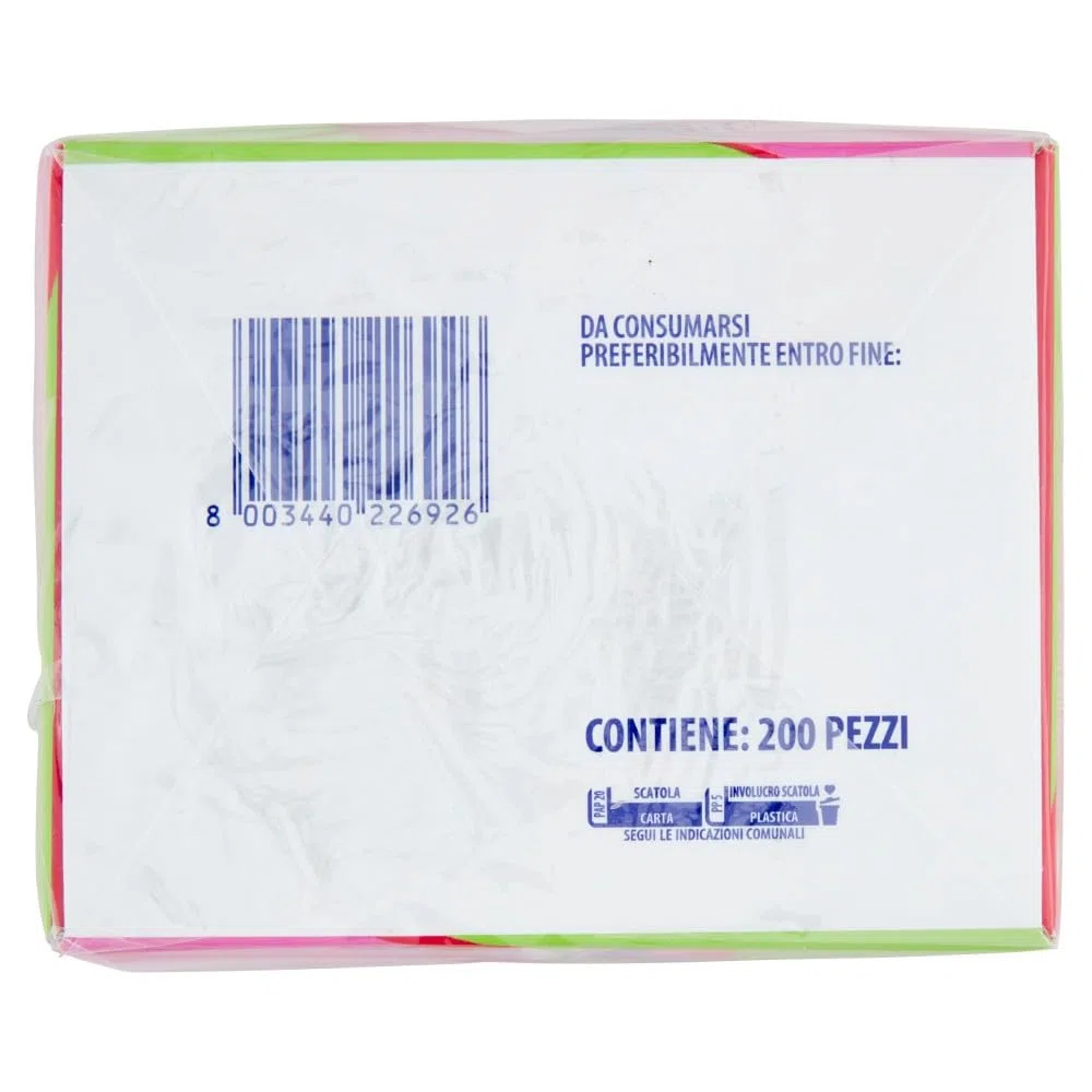 Vivident Fruit Blast, Chewing Gum Ripieno, Senza Zucchero, Gusto Fragola Lime, Senza Glutine, Confezione da 200 Gomme da Masticare