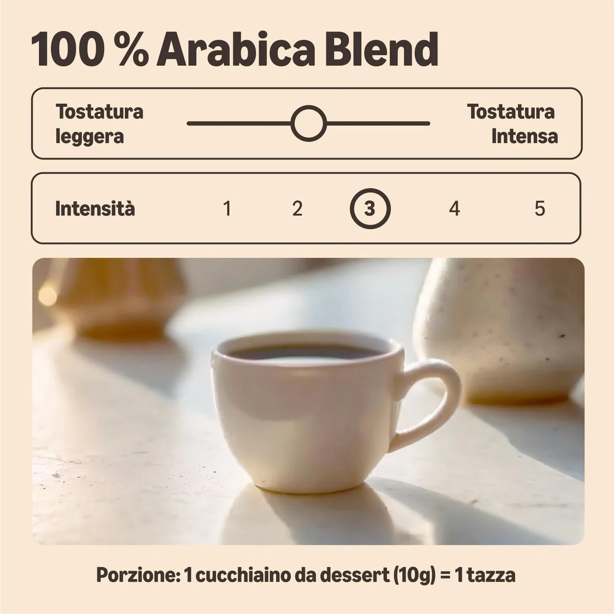 by Amazon Caffè Classico 100% Arabica Macinato e Tostato, Tostatura Media, 500g (1 Confezione da 500g) - Certificato Rainforest Alliance