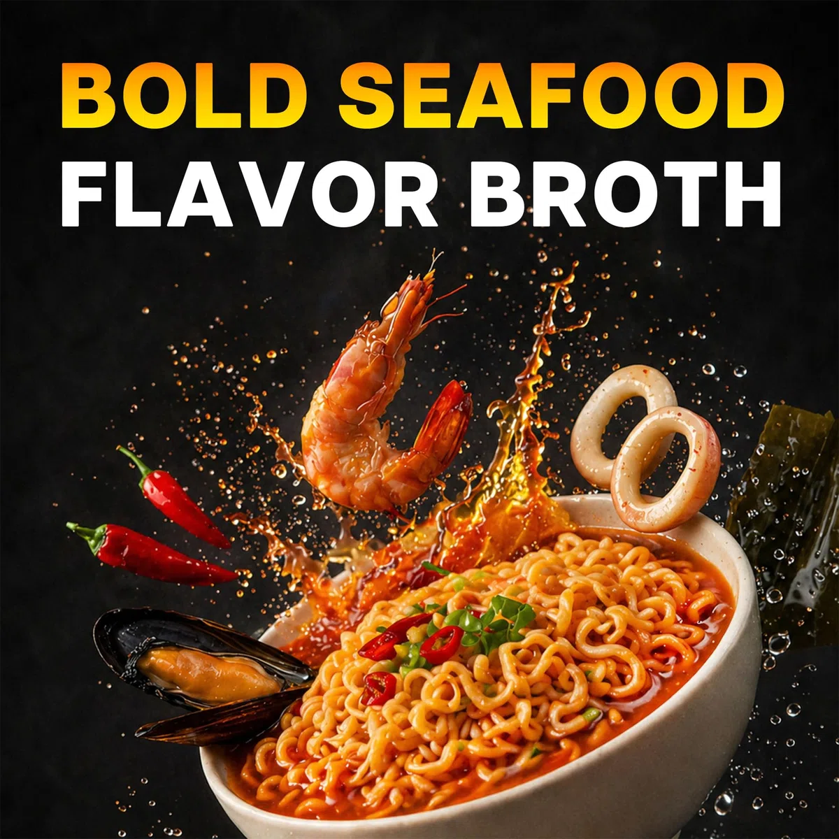 Nongshim Neoguri Noodles, Spicy Seafood, 4.2 Ounce (Pack of 16)