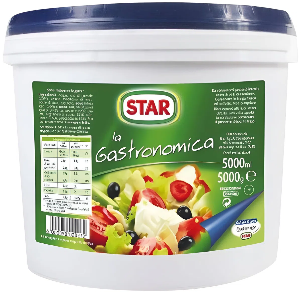 Star Maionese La Gastronomica 5kg – Formato Professionale per Uso Alimentare – Maionese Cremosa e Delicata, Ideale per Ristoranti, Catering e Uso Domestico
