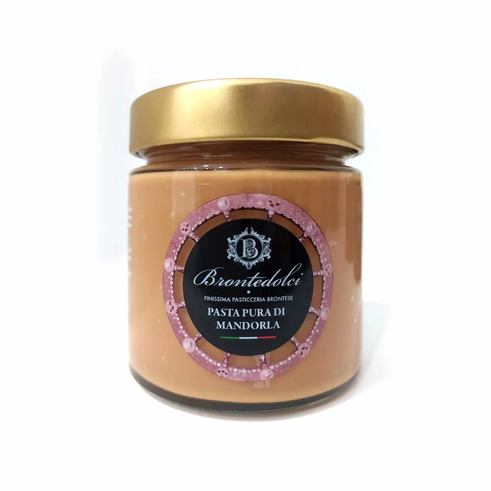 Brontedolci - TRIS DI PASTE PURE 100% - Pasta Pura di Pistacchio - Pasta Pura di Nocciola - Pasta Pura di Mandorle - 3x190gr.