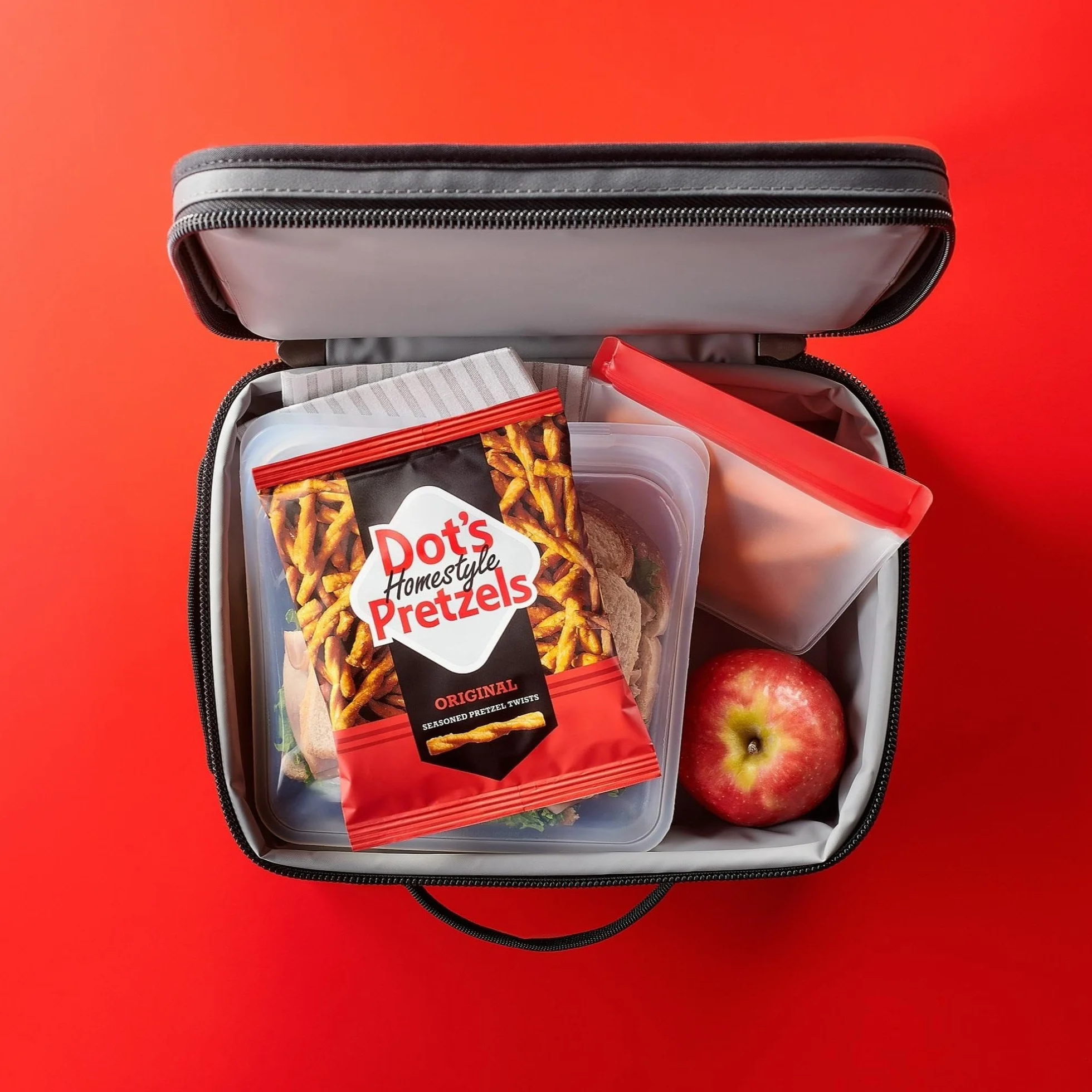 Dot's Pretzel originali stagionati Pretzel Twist, snack sani per bambini, borsa della spesa da 1 oz (10 pezzi)