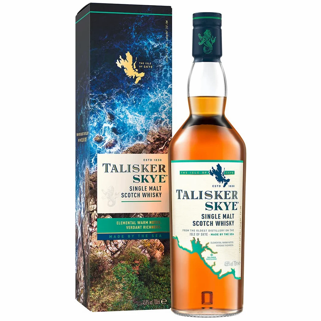 Talisker Skye Single Malt Scotch Whisky, 700 ml (La confezione può variare)