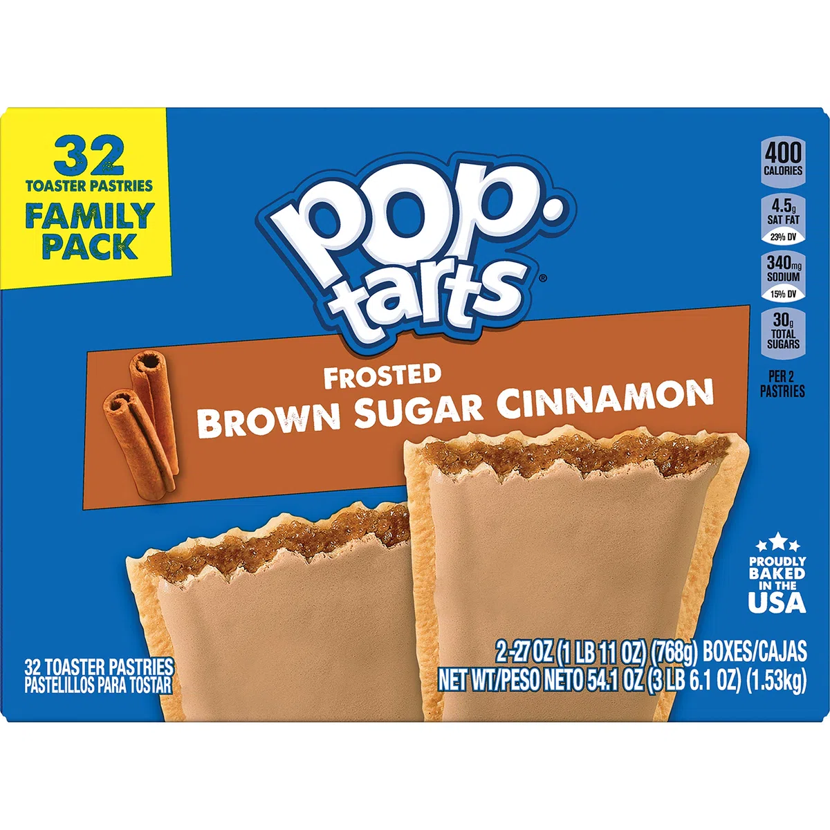 Pop-Tarts, Frosted Brown Sugar Cinnamon, 32 Count, 56.40 Ounce