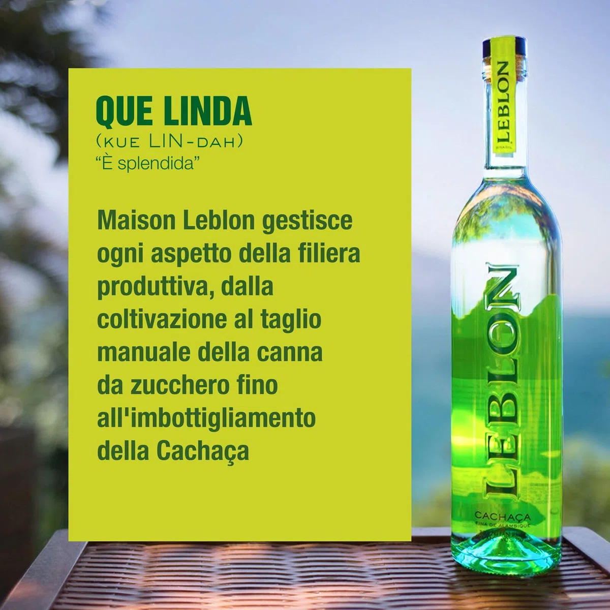 Leblon Cachaça, 40% Vol., 70 cl / 700 ml, pregiato liquore brasiliano da canna da zucchero, distillato artigianalmente e invecchiato in botti di rovere da cognac francese, ideale per una Caipirinha