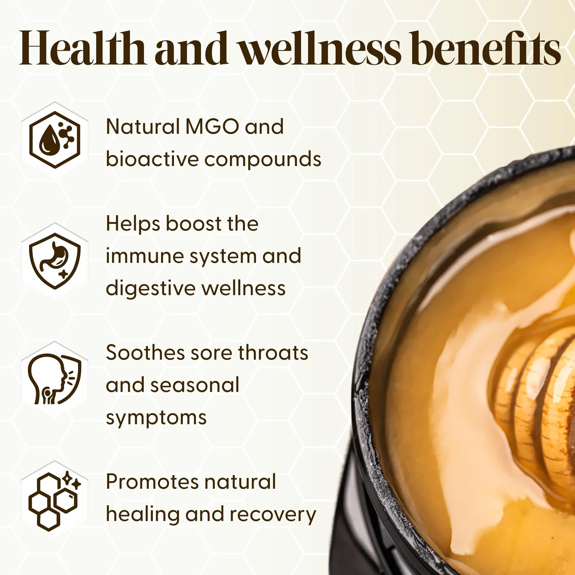 Pure Gold Miele di Manuka MGO 300+ - Invasettato e sigillato in Nuova Zelanda – Manuka Honey Premium Certificato – Puro Miele di Manuka – 250g