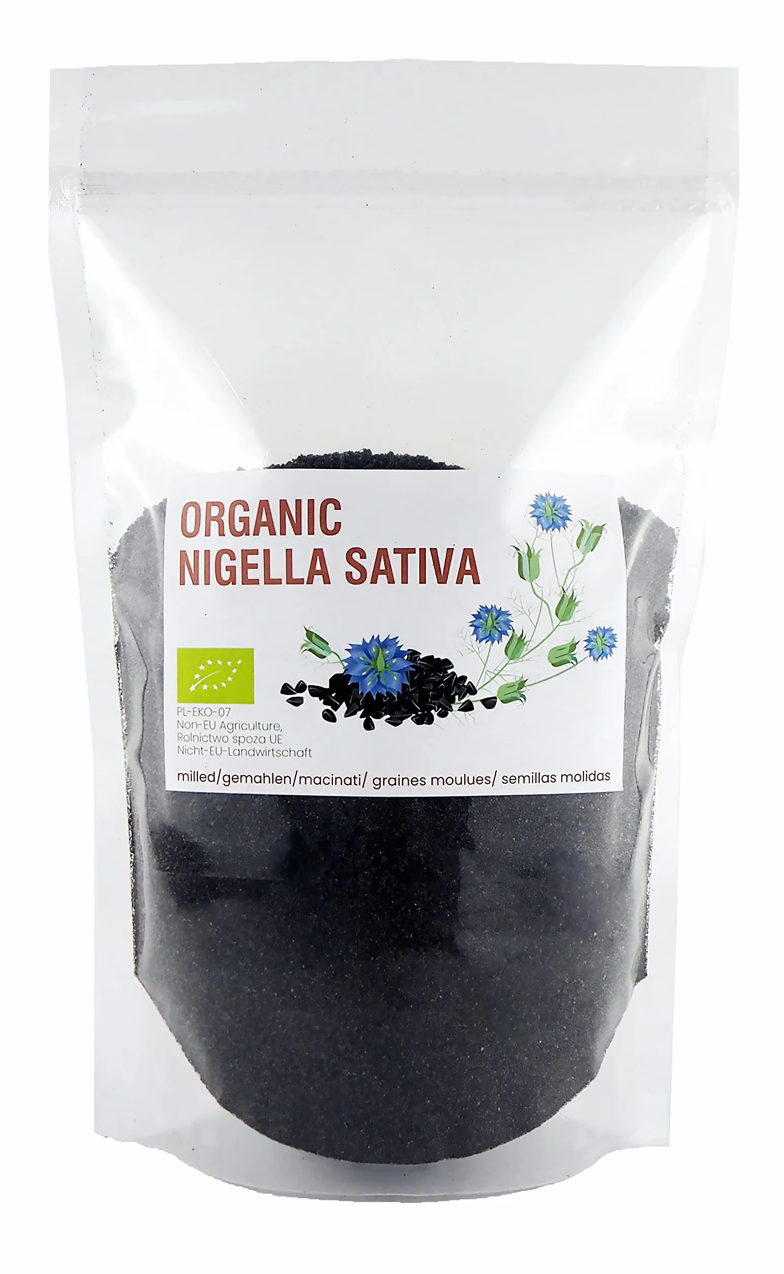 Cumino nero Bio, Semi di cumino nero macinati,BIO, Seme Nero, Nigella Sativa 900g