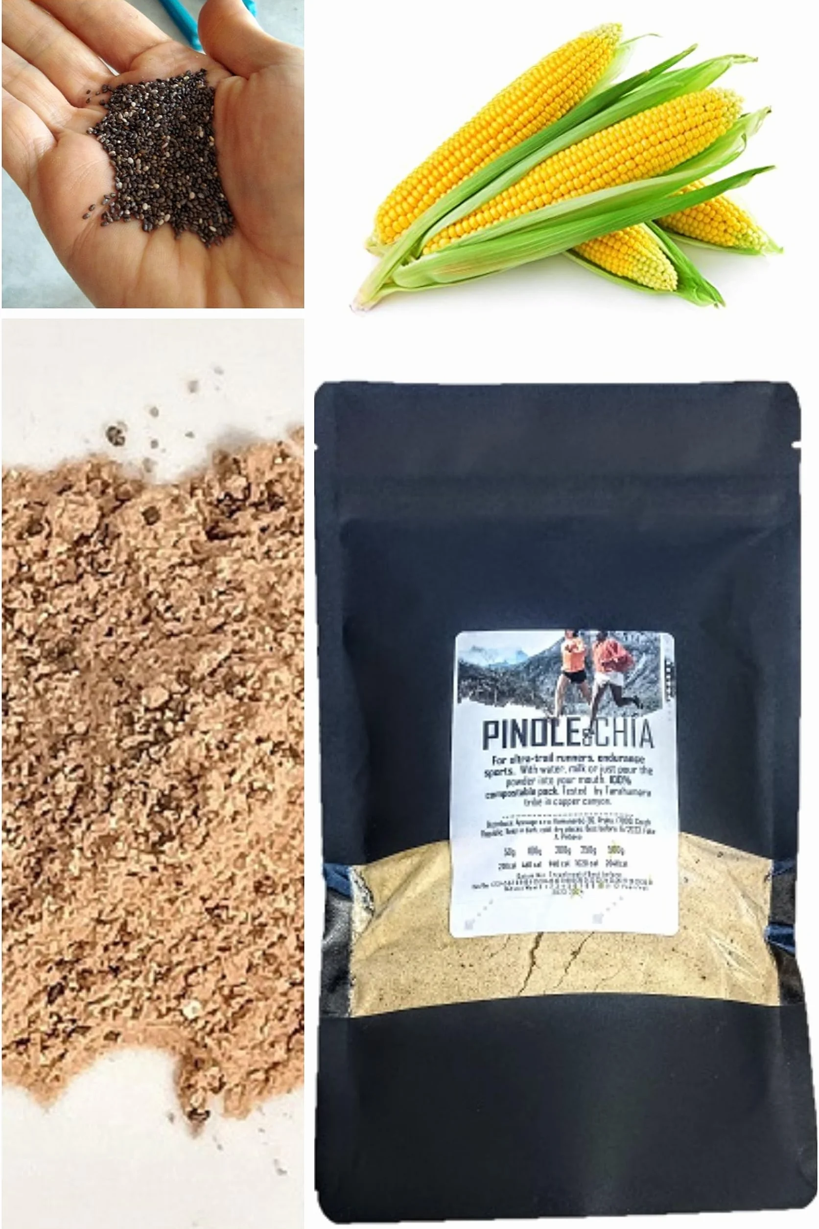 Pinole con cacao e cannella per corridori di lunga distanza e ultratrail dal Messico 250g