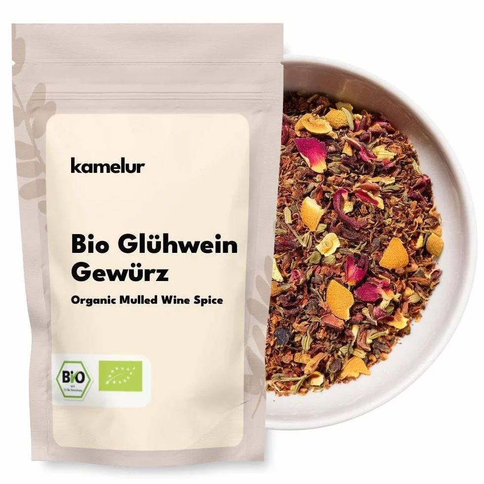 250g BIO vin brulé speziato, aromatico BIO vin brulé speziato per il piacere invernale - vin brulé speziato speziato in confezione biodegradabile